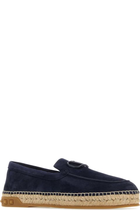 Valentino Garavani Other Shoes for Men Valentino Garavani Navy Blue Split-leather Leisure Flows Espadrilles