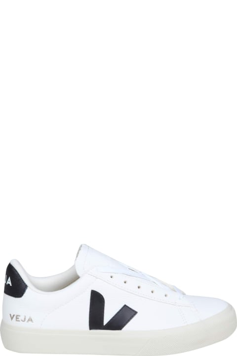 Homeware Veja Campo Chromefree In White/black Leather