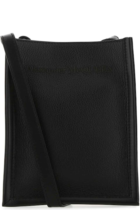 Sale for Men Alexander McQueen Logo Embossed Crossbody Bag