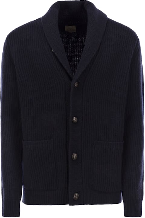 Rakkì Sweaters for Men Rakkì Renegade Cardigan - Midnight Blue