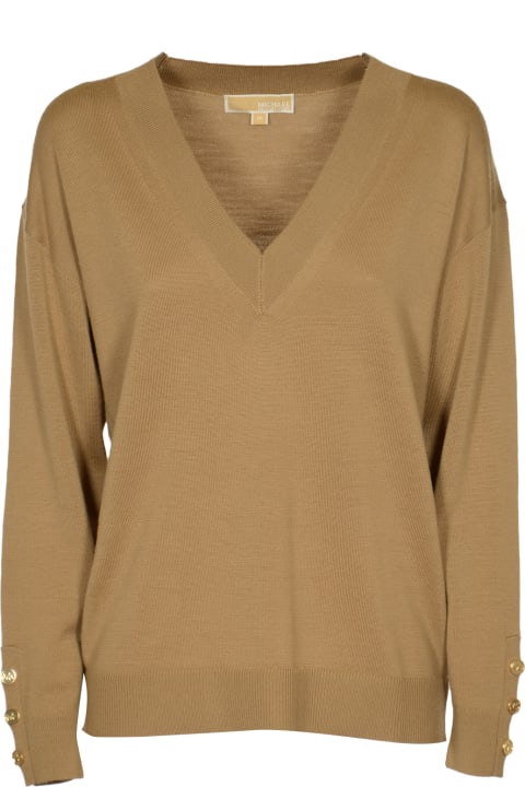 Homeware MICHAEL Michael Kors Vneck Rib Trim Sweater