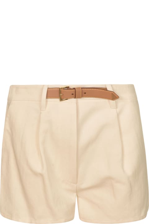 Pants & Shorts for Women Prada Belted Cropped Shorts