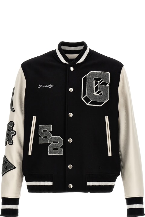 Givenchy Clothing for Men Givenchy Patches And Embroidery Bomber Jacket