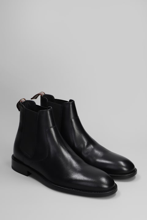 Paul Smith for Men Paul Smith Lawson Ankle Boots In Black Leather