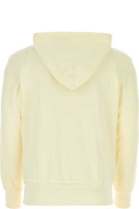 Fleeces & Tracksuits for Men Comme des Garçons Play Cream Polyester Sweatshirt