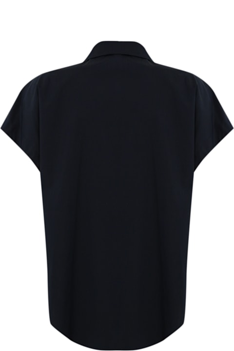 Herno Topwear for Women Herno Blue Poplin Shirt