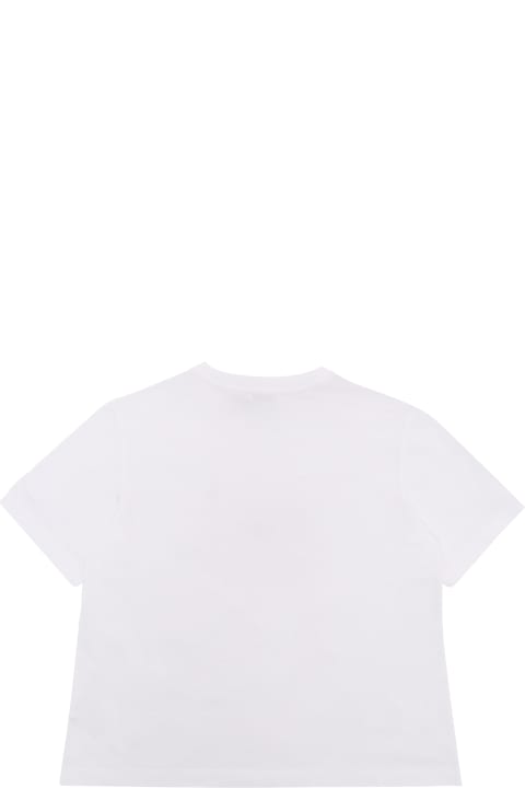 Dolce & Gabbana T-Shirts & Polo Shirts for Girls Dolce & Gabbana Whit T-shirt With Logo