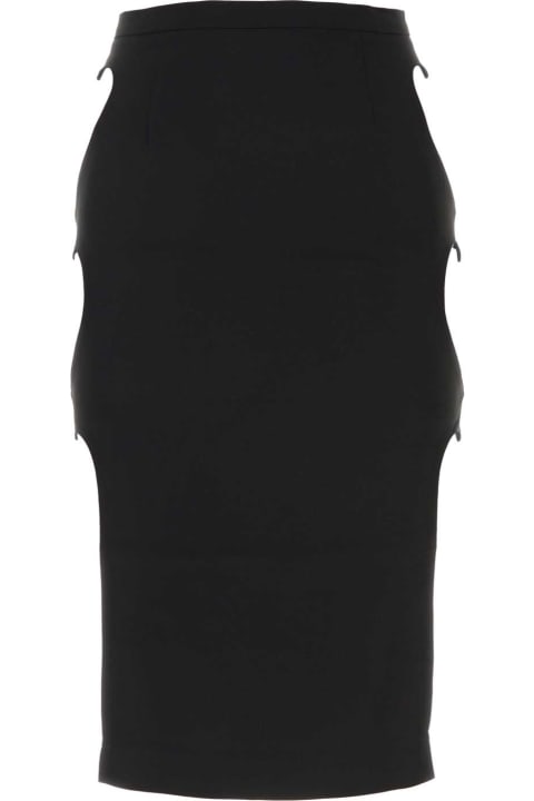 Marco Rambaldi Skirts for Women Marco Rambaldi Black Stretch Viscose Skirt
