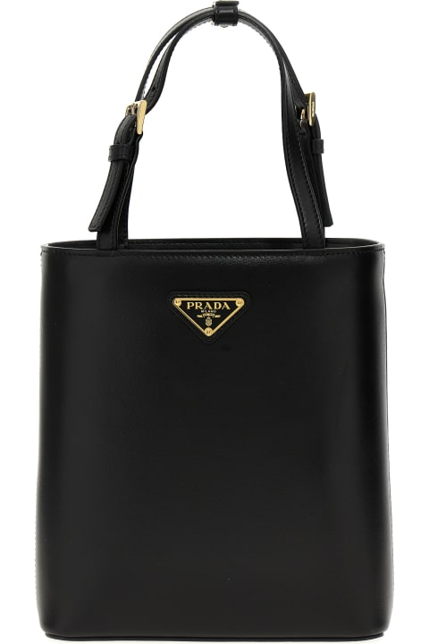 Prada Bags for Women Prada Leather Logo Handbag