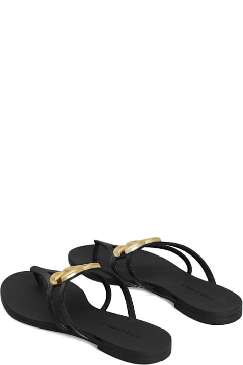 Dolce & Gabbana Dg Logo Thong Sandals