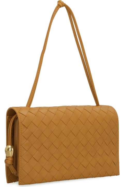 Bottega Veneta Bags for Women Bottega Veneta Trio Pouch On Strap Leather Bag