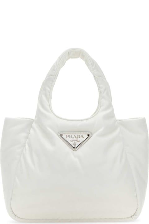 Bags Sale for Women Prada White Nylon Handbag