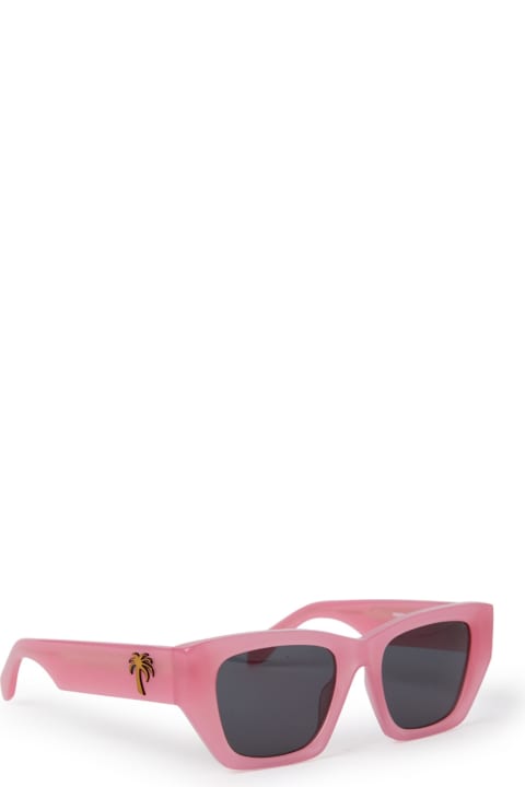 Palm Angels Accessories for Women Palm Angels Hinkley Begonia Pink Sunglasses