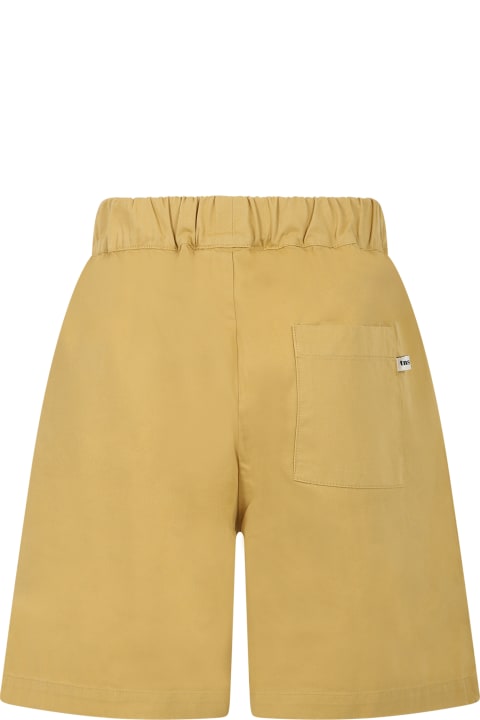 Yellow Shorts For Boy With Logo