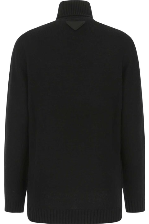 Prada Sweaters for Men Prada Black Cashmere Sweater