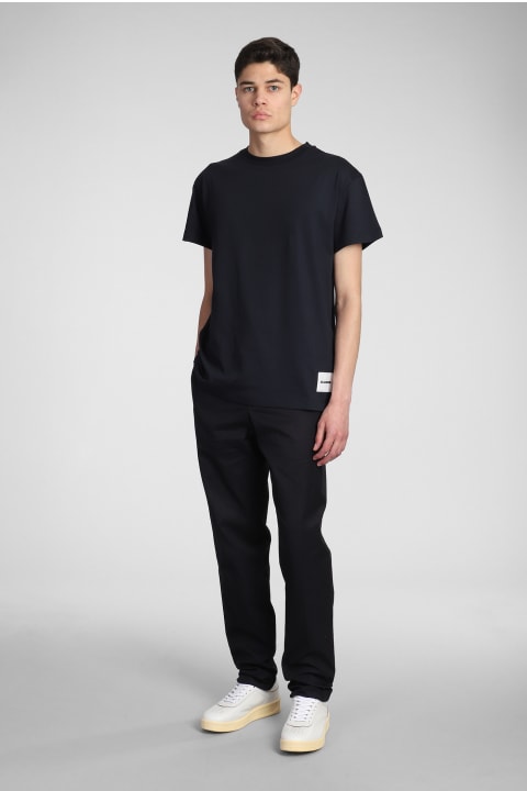 Jil Sander Topwear for Men Jil Sander T-shirt 3-pack In Blue Cotton