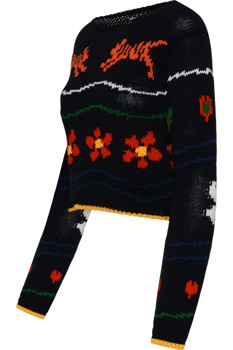 Kenzo Sweaters for Women Kenzo Black Linen Blend Sweater