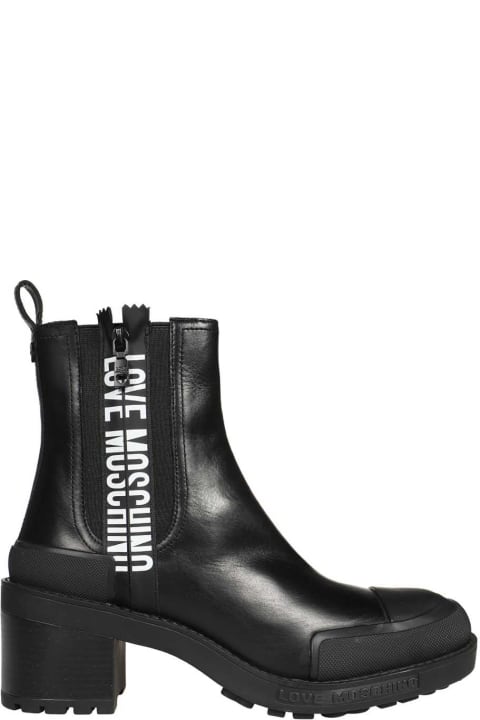 Love Moschino for Women Love Moschino Leather Ankle Boots