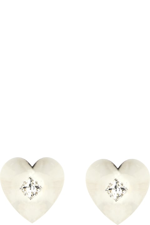 Jewelry for Women Alessandra Rich 'metal Heart' Earrings