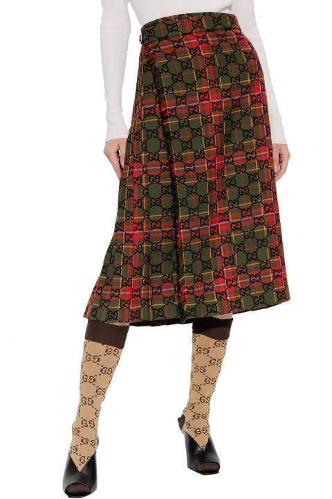 Gg Wool Skirt