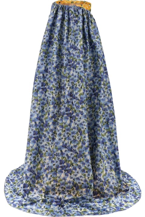 Floral Taffeta Dress