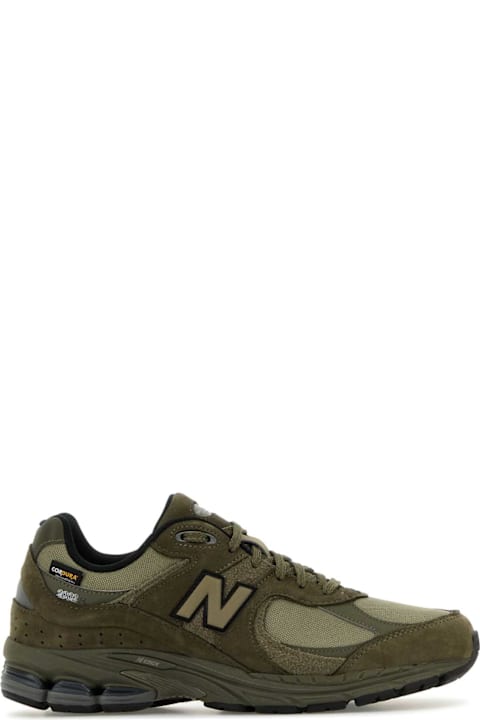 New Balance for Men New Balance Army Green Suede And Mesh 2002r Sneakers