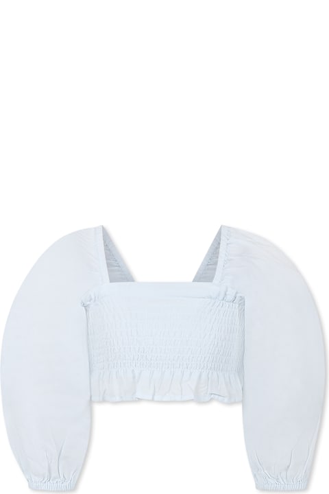 Homeware Molo Light Blue Crop Top For Girl