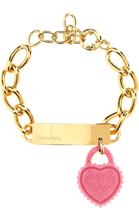 Jewelry Sale for Women Dsquared2 Hanging Heart Bracelet