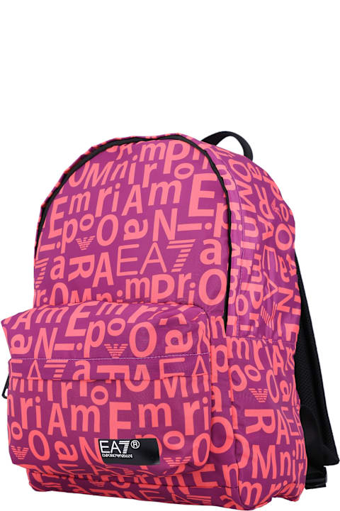 Homeware EA7 Allover Logo Print Backpack