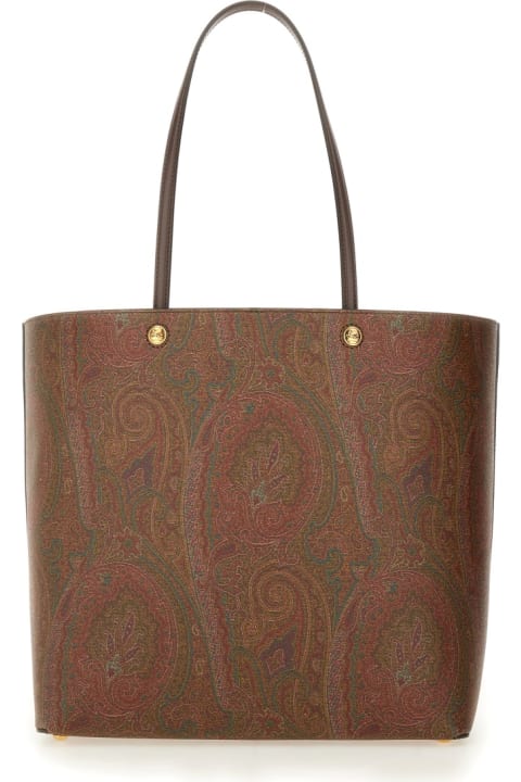 Etro Totes for Men Etro Paisley Patterned Shopping Bag