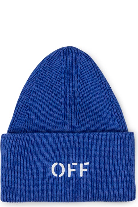 Hats for Men Off-White Off Stamp Loose Knit Beanie