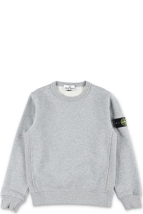 インテリア Stone Island Junior Stone Island Junior Organic Cotton Crewneck Sweatshirt