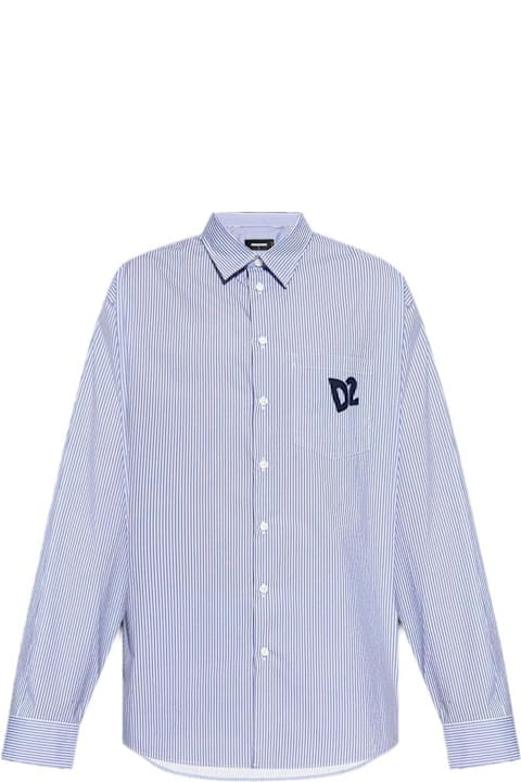 Dsquared2 for Men Dsquared2 Summer Lovers Oversized Pinstriped Shirt