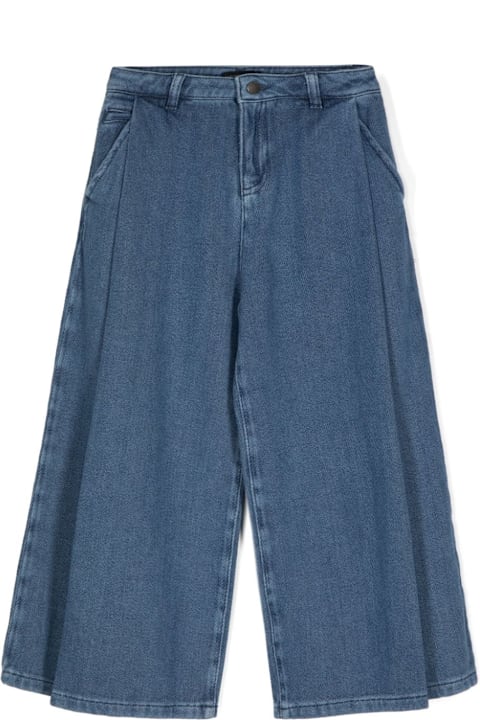 Emporio Armani Bottoms for Girls Emporio Armani Blue Denim Trousers Girl