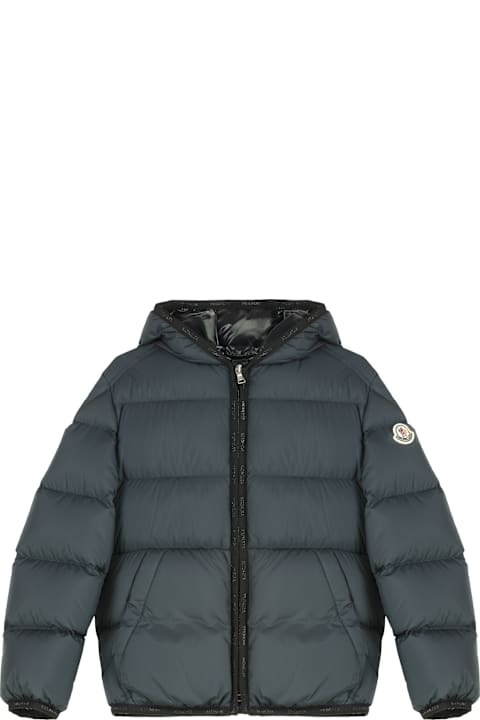 Sale for Boys Moncler Mattan Hooded Nylon Jacket