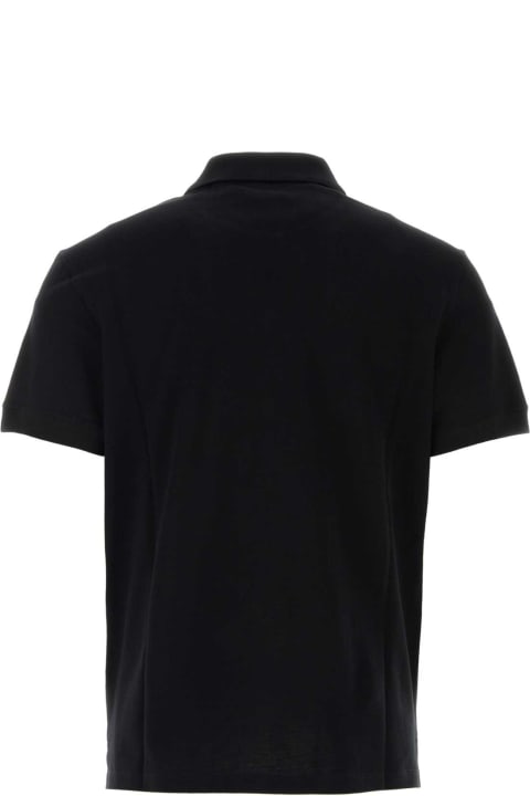 Alexander McQueen Topwear for Men Alexander McQueen Black Piquet Polo Shirt