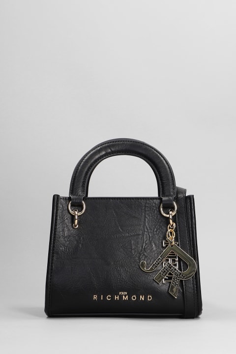 JOHN RICHMOND SHOULDER BAG NEW Black Cotton Nylon ref.104147