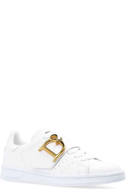 Fashion for Women Dsquared2 Logo-plaque Round Toe Sneakers