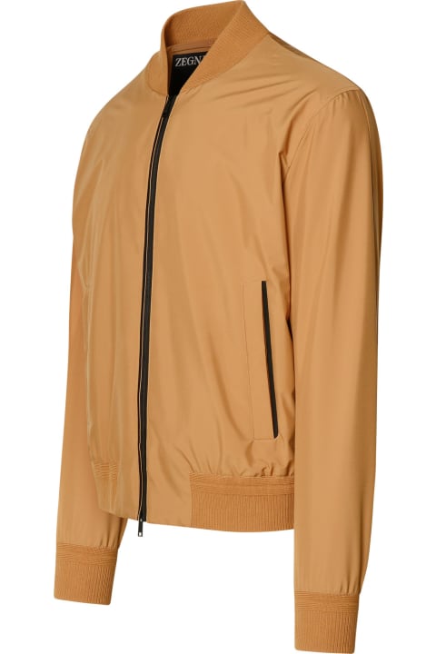 Zegna Coats & Jackets for Men Zegna Beige Polyester Jacket