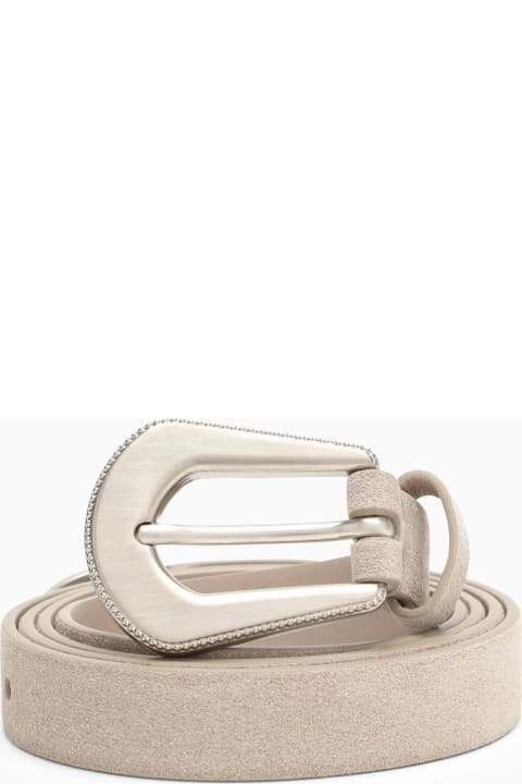 Brunello Cucinelli Belts for Women Brunello Cucinelli Hazelnut-coloured Suede Belt