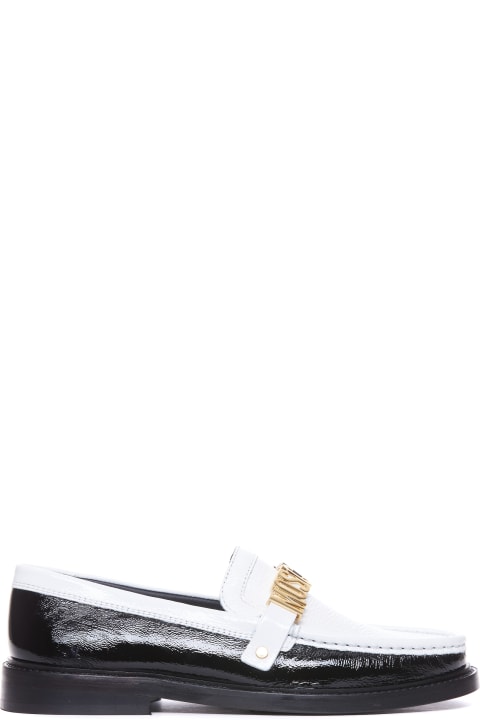 Moschino Flat Shoes for Women Moschino Moschino College Two-tone Loafers