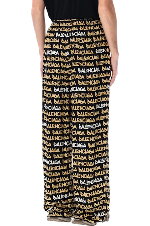 Balenciaga for Kids Balenciaga Allover Logo Pants