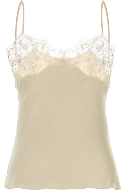 Chloé Cream Silk Tank Top