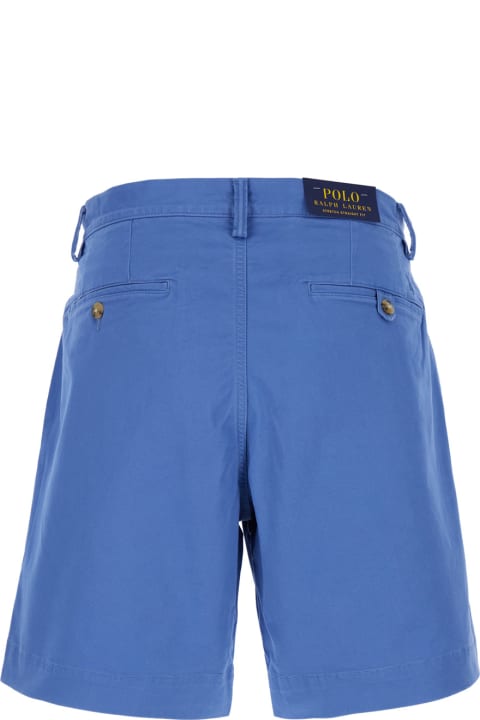 Polo Ralph Lauren Pants for Men Polo Ralph Lauren Blue Bermuda Shorts In Stretch Cotton Man
