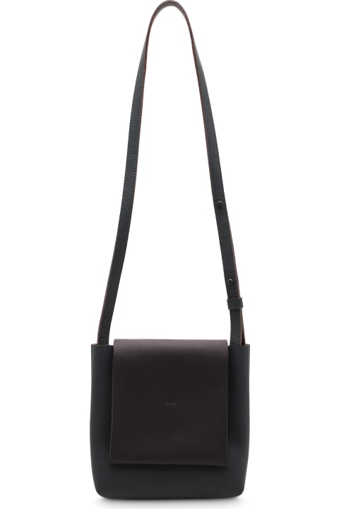 Zucca 'flap Bag Ag362' Leather Shoulder Bag
