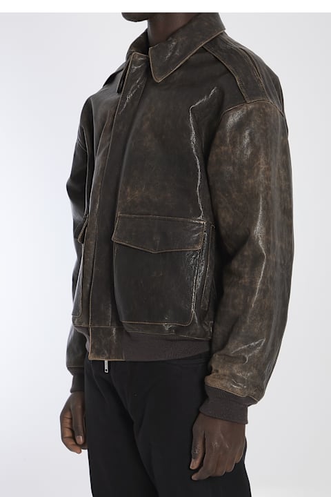 The Row for Men The Row Orwell Leather Jacket