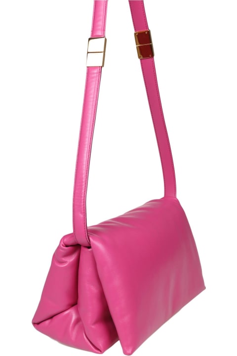 Marni Bags for Women Marni Pink Leather Prisma Shoulder Bag