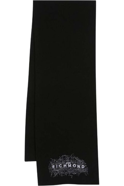 John Richmond Scarves for Men John Richmond Scarf With Embroidered Detail
