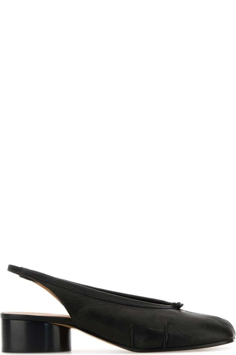 Shoes for Women Maison Margiela Black Leather Tabby Pumps