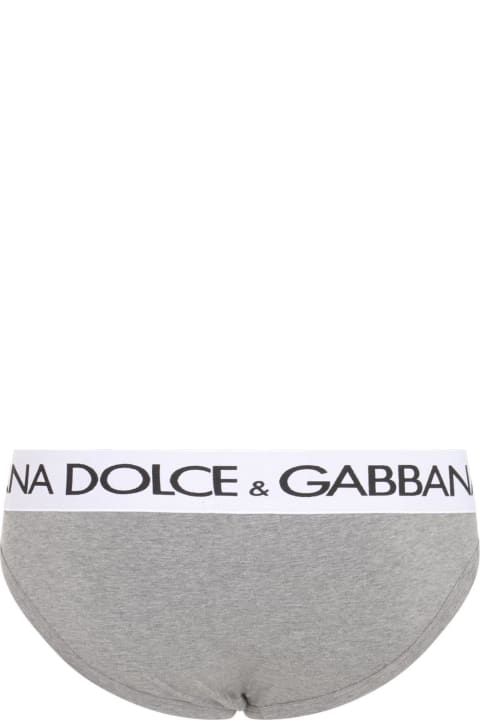 Dolce & Gabbana Men Dolce & Gabbana Elasticated Logo Waist Briefs